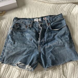 RE/DONE Women's Blue Denim Shorts